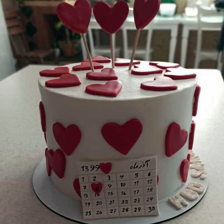 کیک قلبی